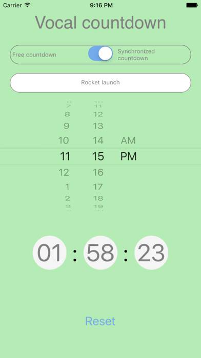 Vocal Countdown Schermata dell'app #2