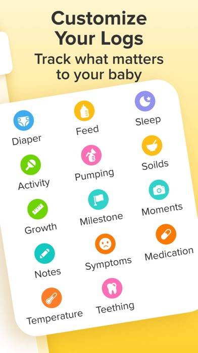 Glow Baby Tracker & Growth App Schermata dell'app #3