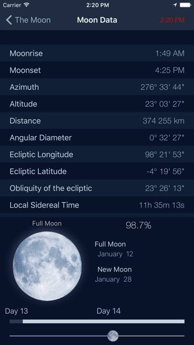 The Moon: Calendar Moon Phases Скриншот приложения #4