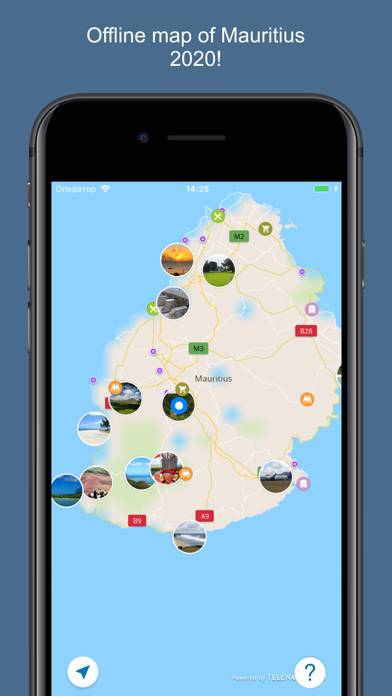 Mauritius 2020  offline map App screenshot #1