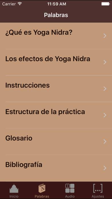 Nidra Relax español Captura de pantalla de la aplicación #2