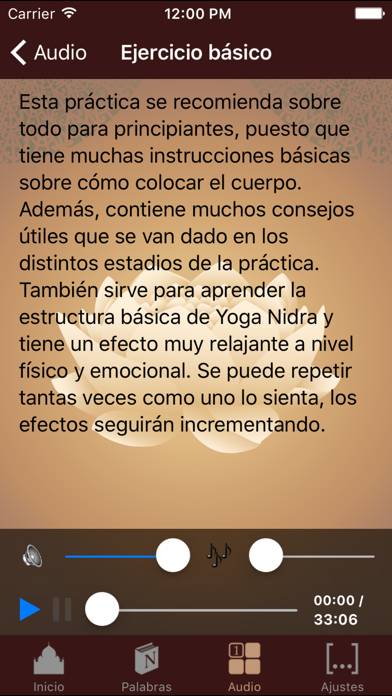 Nidra Relax español Captura de pantalla de la aplicación #5