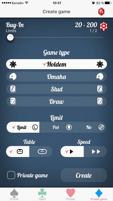 Poker Online Games App skärmdump #2