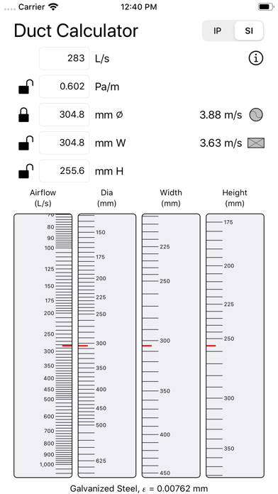 Duct Calculator App screenshot #2