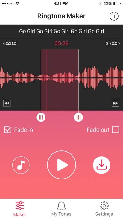 Ringtone Maker – create ringtones with your music App screenshot #2