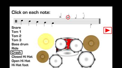 Drums Sheet Reading PRO Captura de pantalla de la aplicación #2