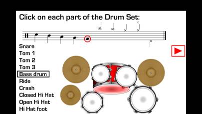 Drums Sheet Reading PRO Captura de pantalla de la aplicación #3