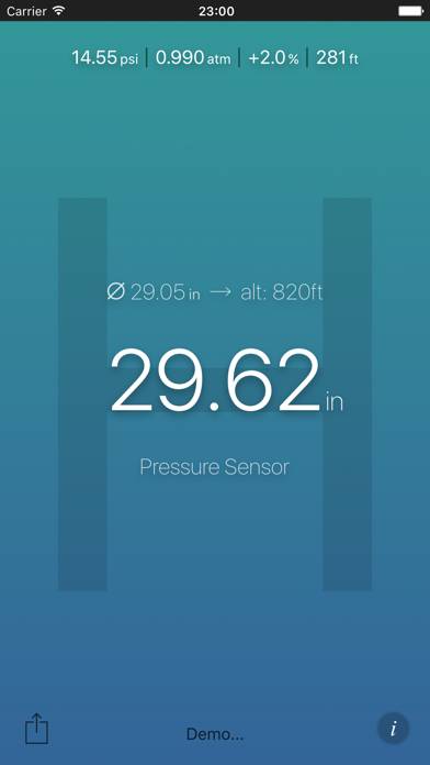 Air Pressure App App screenshot #1