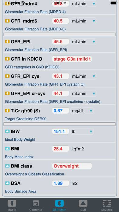 Egfr™ App screenshot