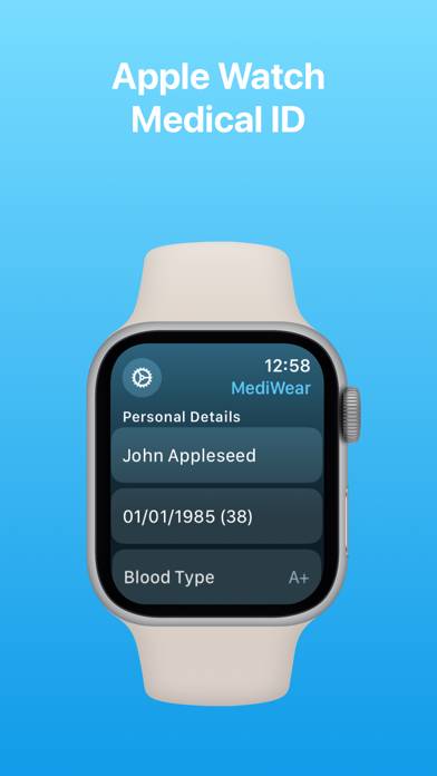 MediWear: Medical ID for Watch App screenshot #1