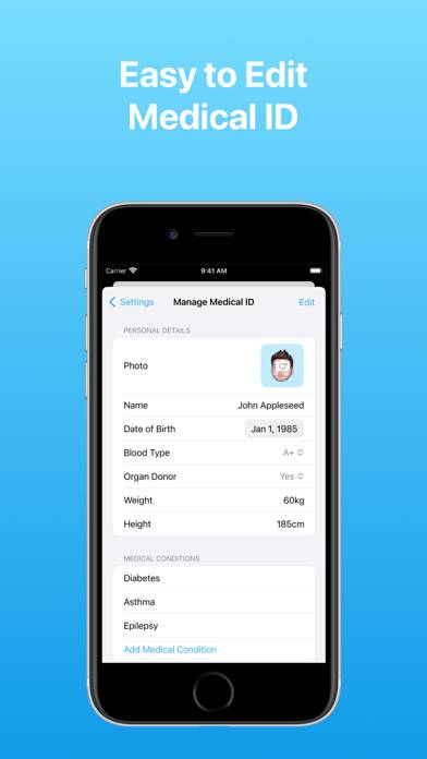 MediWear: Medical ID for Watch App screenshot