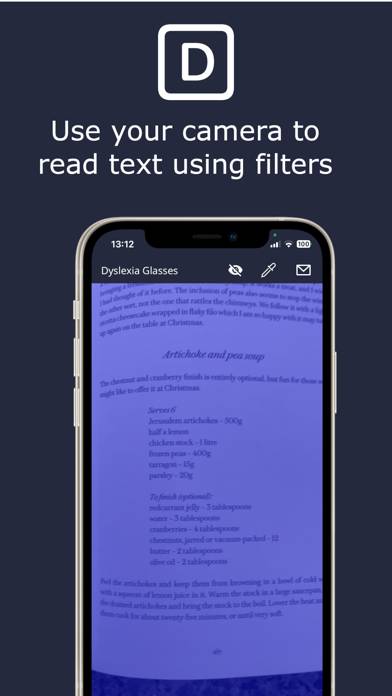 Dyslexia Glasses App-Screenshot #1