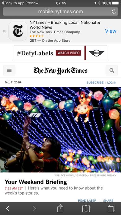 WorldNewspapers Online Captura de pantalla de la aplicación