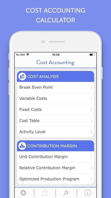 Cost Accounting Calculator App screenshot #1