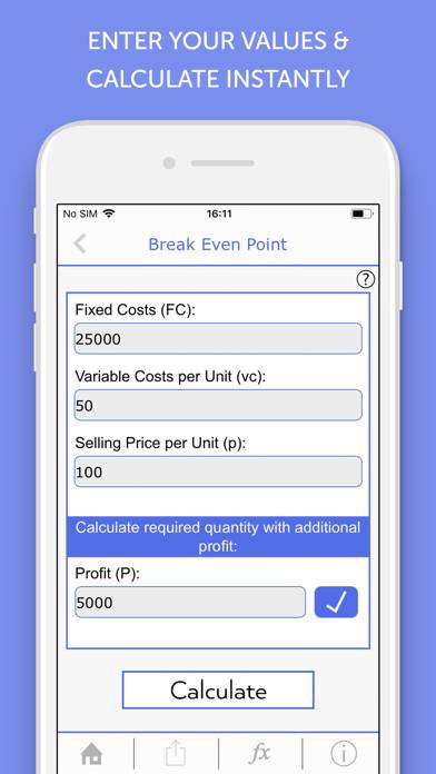 Cost Accounting Calculator Capture d'écran de l'application #2
