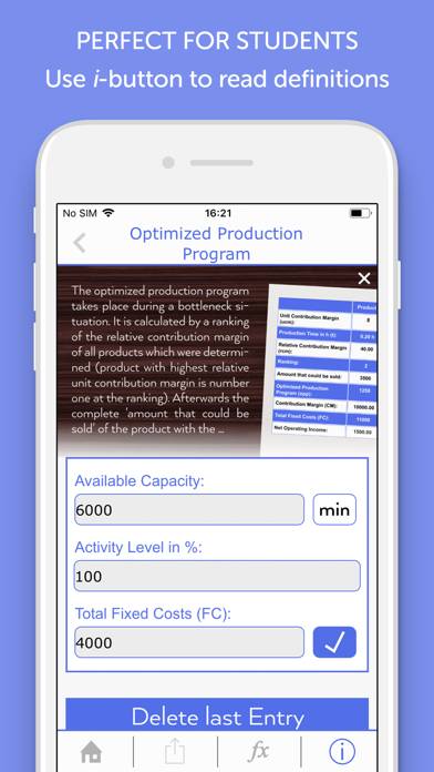 Cost Accounting Calculator Capture d'écran de l'application #5