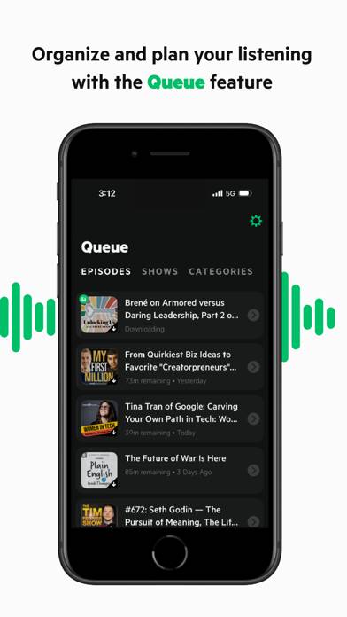 Castro Podcast Player App-Screenshot #2