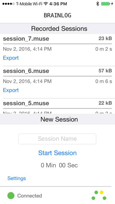 BrainLog: An EEG recorder Schermata dell'app #2