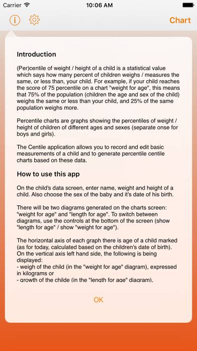 Centiles: Baby Growth Charts Schermata dell'app #3