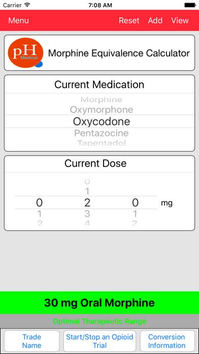 PH-Medical Opioid Converter Captura de pantalla de la aplicación #1