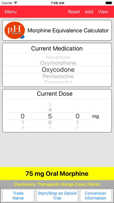 PH-Medical Opioid Converter Captura de pantalla de la aplicación #2