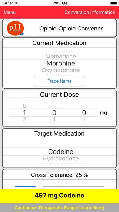 PH-Medical Opioid Converter Captura de pantalla de la aplicación #4