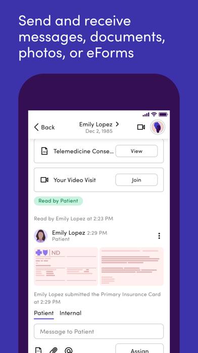 Klara – Patient communication App screenshot