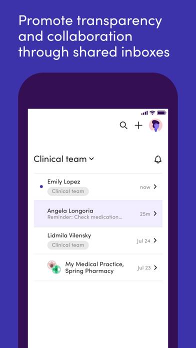 Klara – Patient communication App screenshot