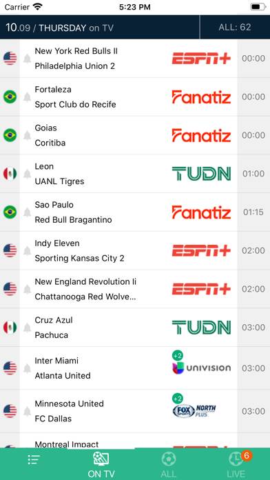 Soccer Live on TV Captura de pantalla de la aplicación #4