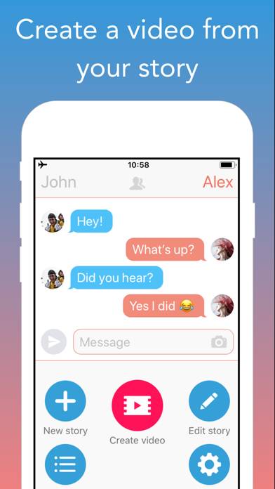TextingStory Chat Story Maker Captura de pantalla de la aplicación #2