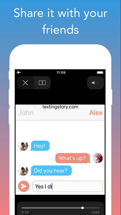 TextingStory Chat Story Maker Captura de pantalla de la aplicación #3