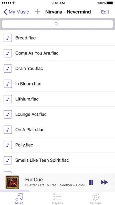 FLAC Player for iPhone Schermata dell'app #1