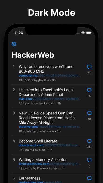 HackerWeb Schermata dell'app #3