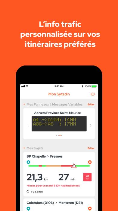 Sytadin Capture d'écran de l'application