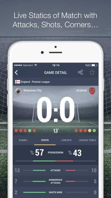 Super Score App : livescores Uygulama ekran görüntüsü #2