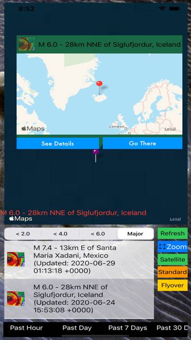 Instant USGS Earthquake Pro Schermata dell'app #3