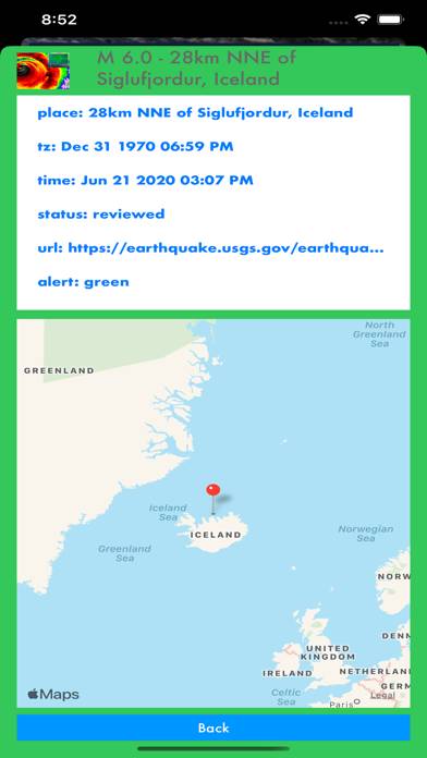 Instant USGS Earthquake Pro Schermata dell'app #4
