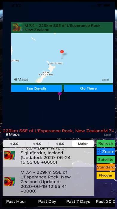 Instant USGS Earthquake Pro Schermata dell'app #5