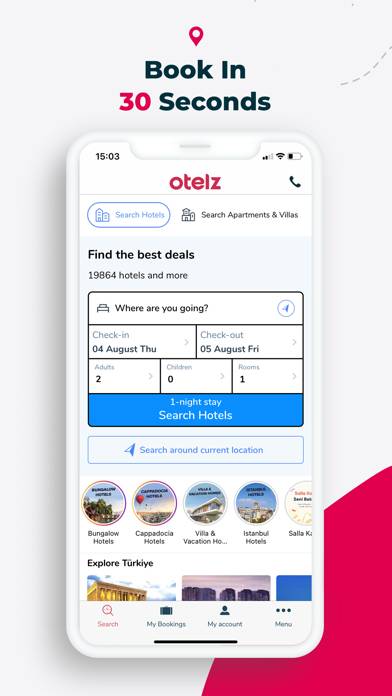 Otelz App screenshot #1