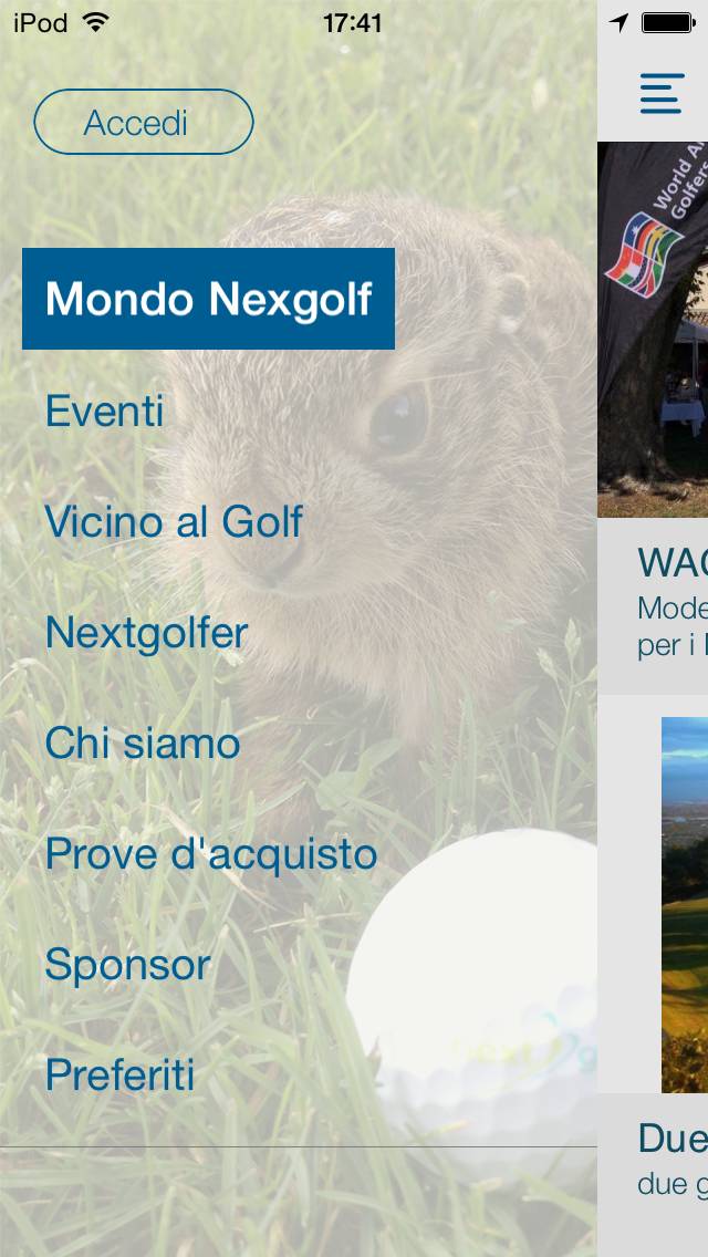 NextGolf App skärmdump