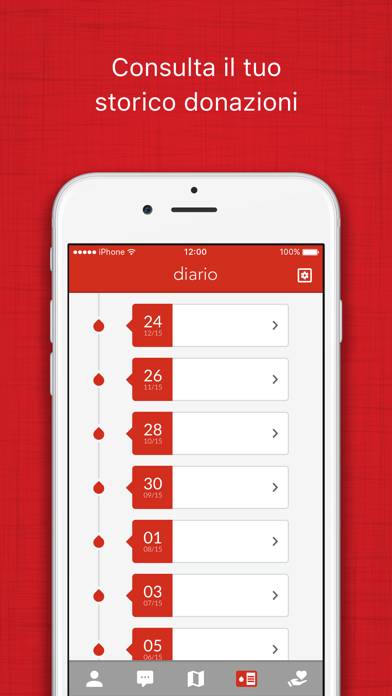 SmartDONOR Schermata dell'app
