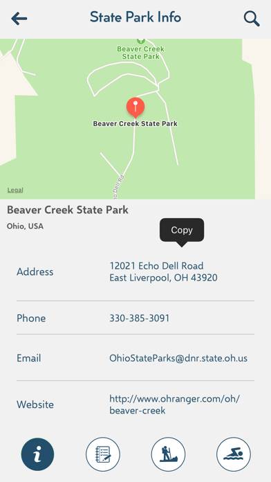 Ohio State Parks & Trails App screenshot