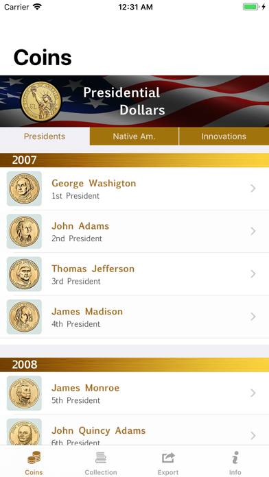 1$ Coin Programs App screenshot #1