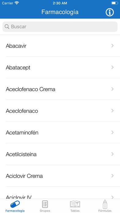 Farmacología Pediátrica App screenshot #1