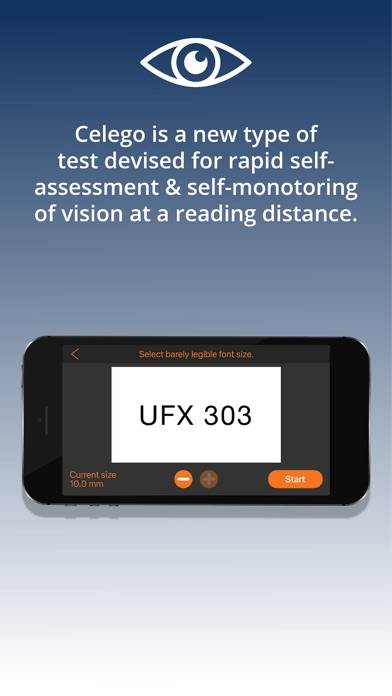 Celego Near Vision Test App skärmdump