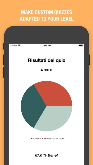 Italian Verbs Quiz Schermata dell'app #2