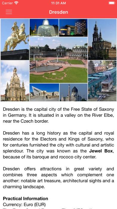 Dresden City Guide Capture d'écran de l'application #1