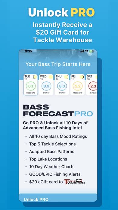BassForecast: Bass Fishing App App screenshot #3