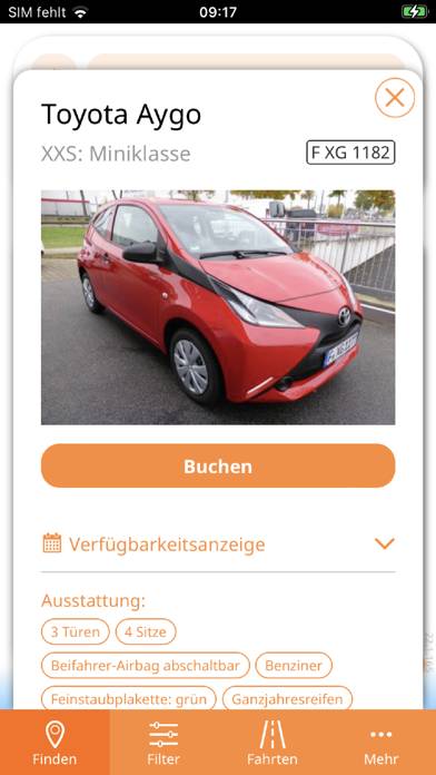 stadtmobil carsharing screenshot