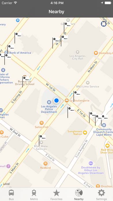 LA Metro and Bus App screenshot